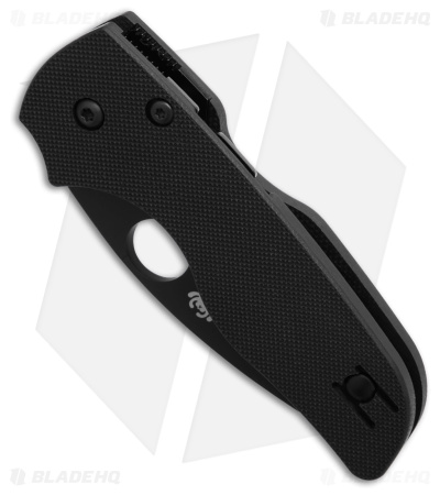 Spyderco Lil' Native Compression Lock Knife Black G-10 (2.5" Black) C230GPBBK
